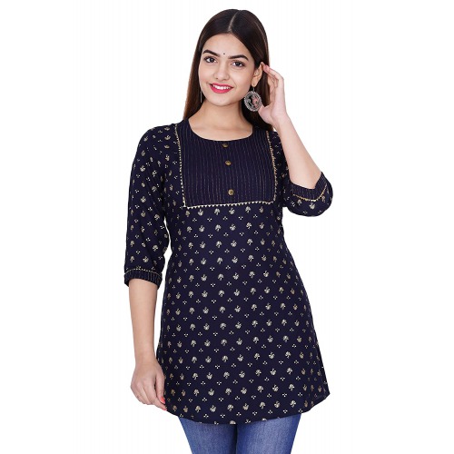 Women’s Stylish Fashionable Rayon Printed Work top Size Casual || Party || Beach || Formal || Meeting || Office wear || Party || Evening || College